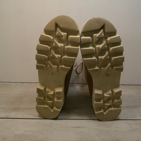 Arlene Combat Boot Oasis Society Tan Lace up Boot Size 9 - Picture 4 of 8